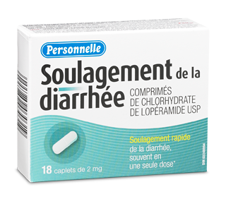 Soulagement de la diarrhée, 18 unités